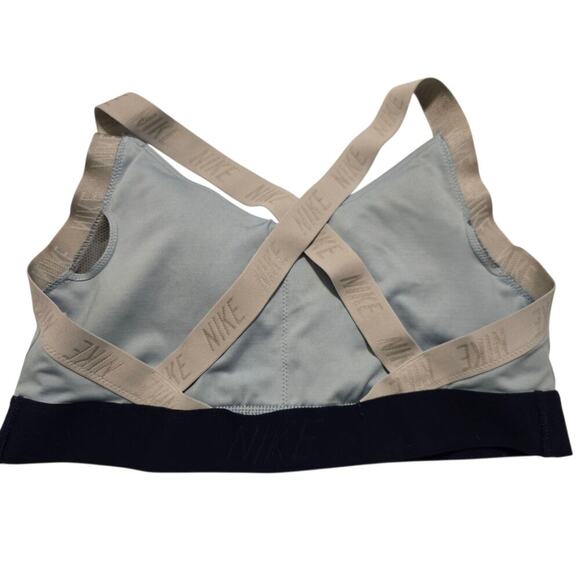 Nike Women’s Sports Bra Size L Light Blue Athletic Workout Activewear Top - Picture 2 of 6